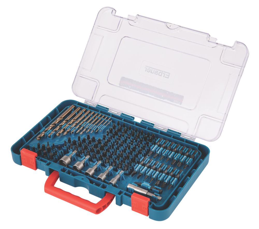 Erbauer Coffret de 120 accessoires pour outillage électroportatif M35 HSS à queue droite et hexagonale