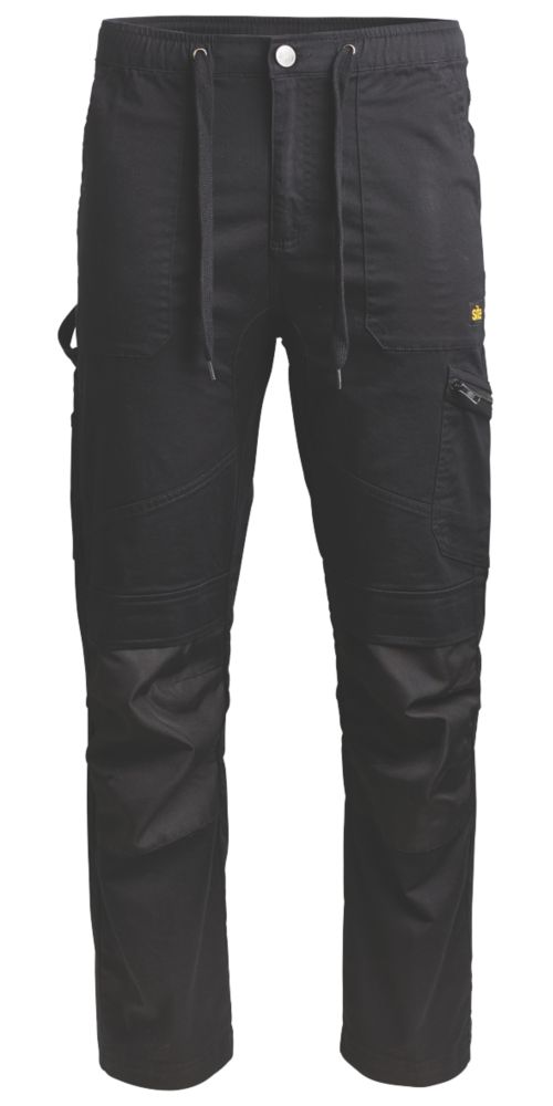 Site Pantalon de travail multi-poches Tesem , noir, taille 44, longueur 81 cm