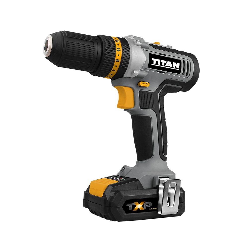 Titan Perceuse visseuse à percussion sans fil TTI884COM 18V Li-Ion TXP 1 x 2Ah