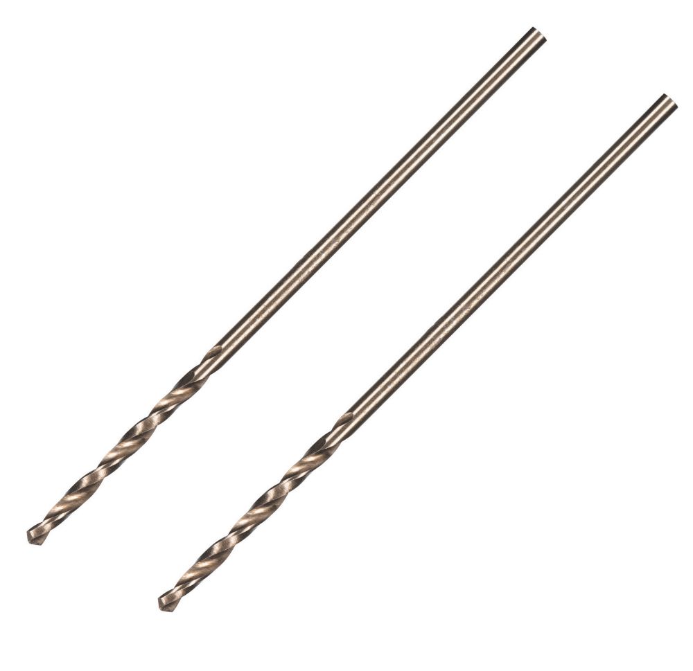 Erbauer Jeu de 2 forets métal à queue droite 1,5mm x 40mm