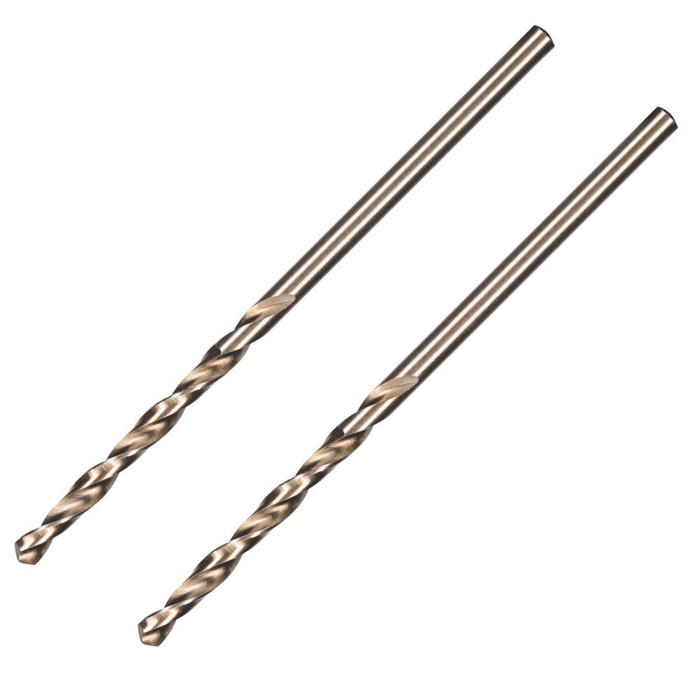 Erbauer Jeu de 2 forets métal à queue droite 2,5mm x 57mm
