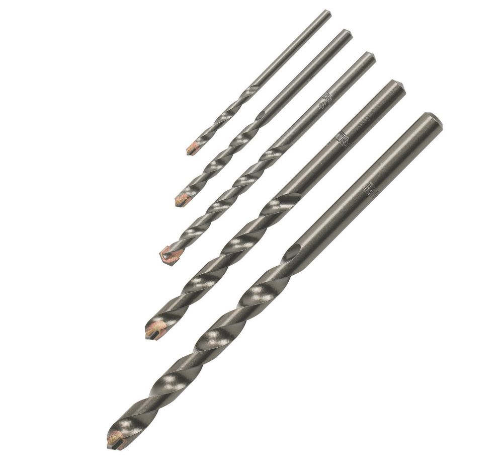 Erbauer Coffret de 5 forets béton queue droite
