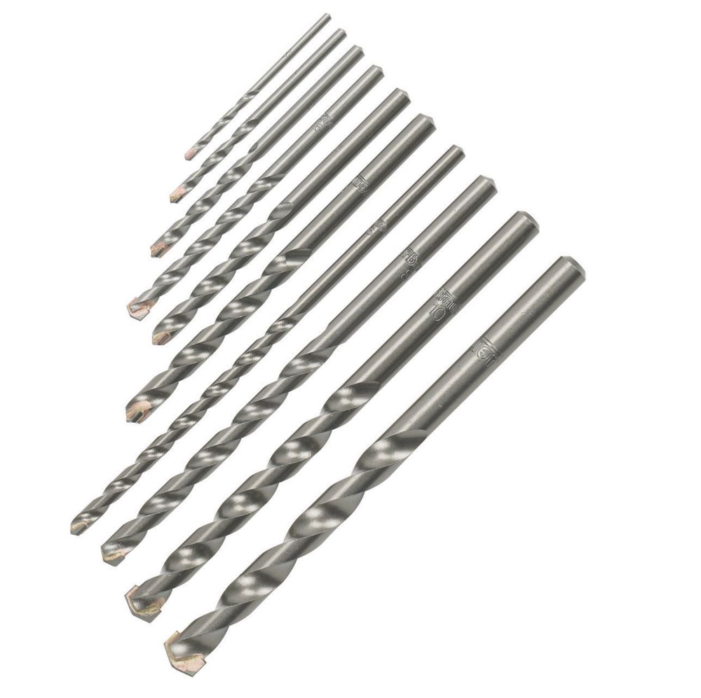 Erbauer Coffret de 10 forets béton queue droite
