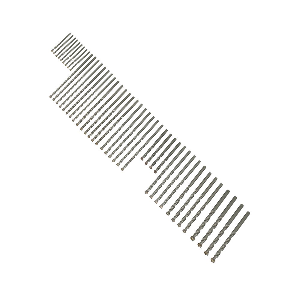 Erbauer Coffret de 45 forets béton à queue droite