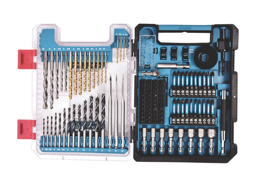 Erbauer Coffret de 113 forets multi matériaux