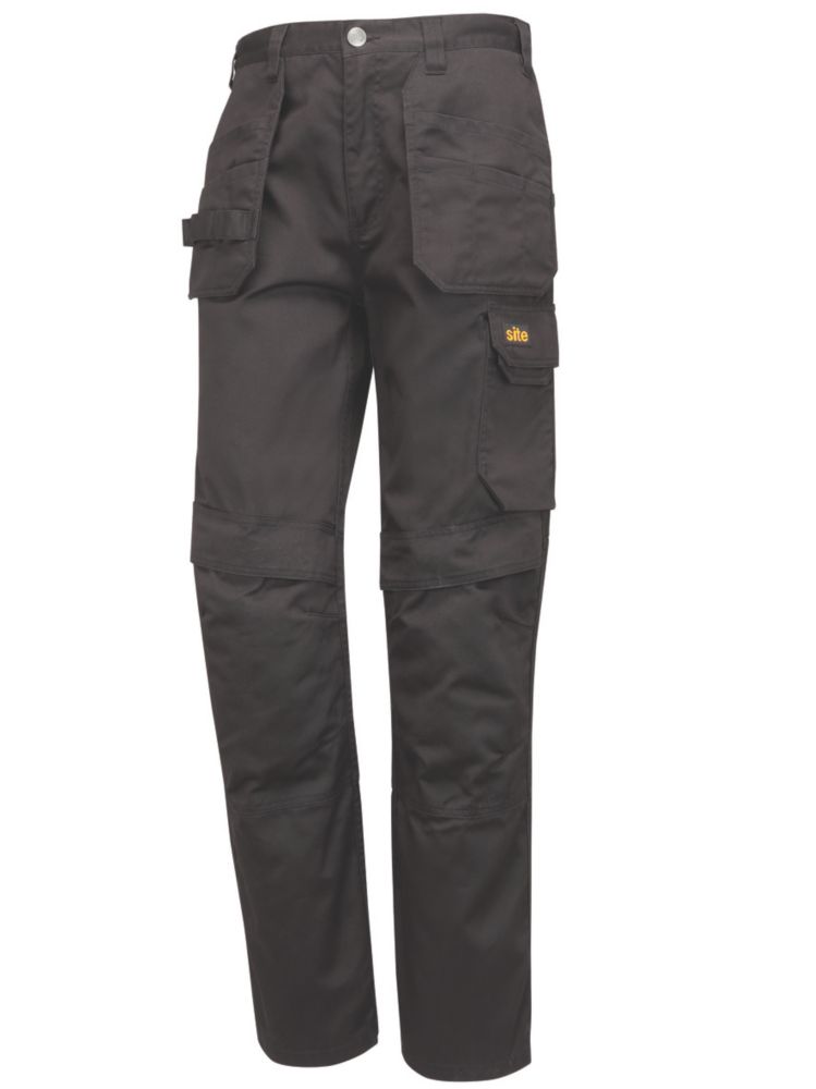 Site Pantalon de travail à poches Sember , noir, taille 44, longueur 81 cm