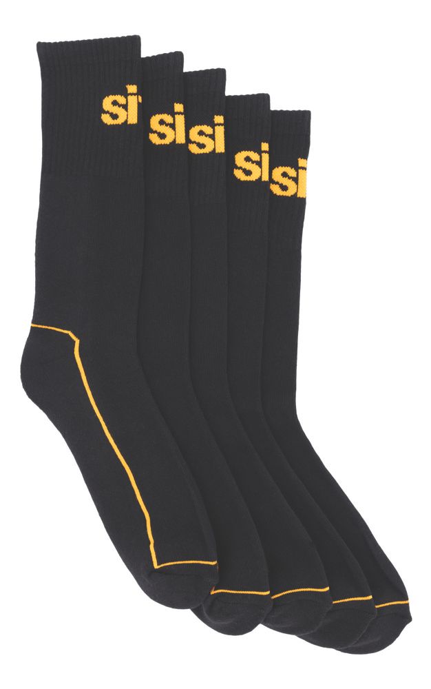 Site Chaussettes de travail Willstrop noires, taille 37/41, 5 paires