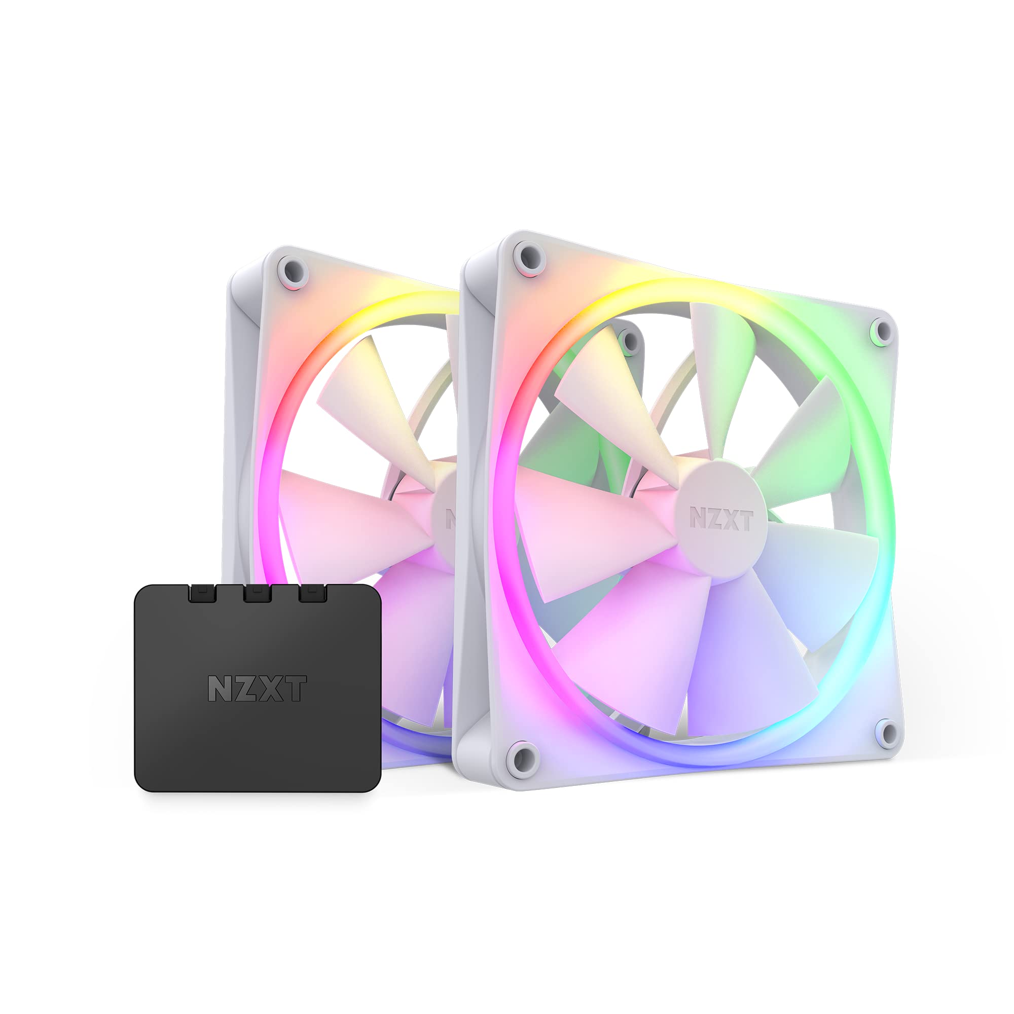 NZXT F140 RGB Twin Pack (Blanc)