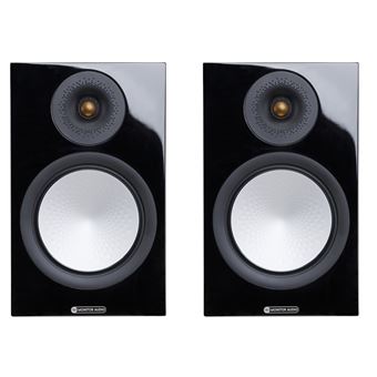 Monitor Audio Enceinte bibliothèque Silver 100 7G Noir brillant Vendue par paire