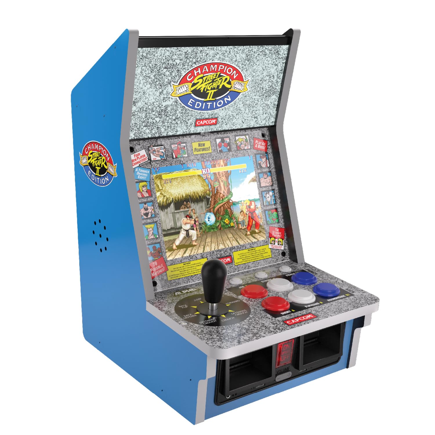 JUST FOR GAMES Console rétrogaming Evercade Alpha Street Fighter Bartop Arcade