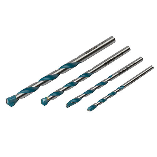 Erbauer Foret ERBPTA-4MP pour maçonnerie, métal, plastique et bois, 4 pièces