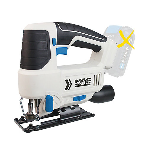 Mac Allister Scie sauteuse sans fil pendulaire Solo MJS18-Li 18V (sans batterie) + 1 scie sauteuse, 3 lames, 1 clé mâle