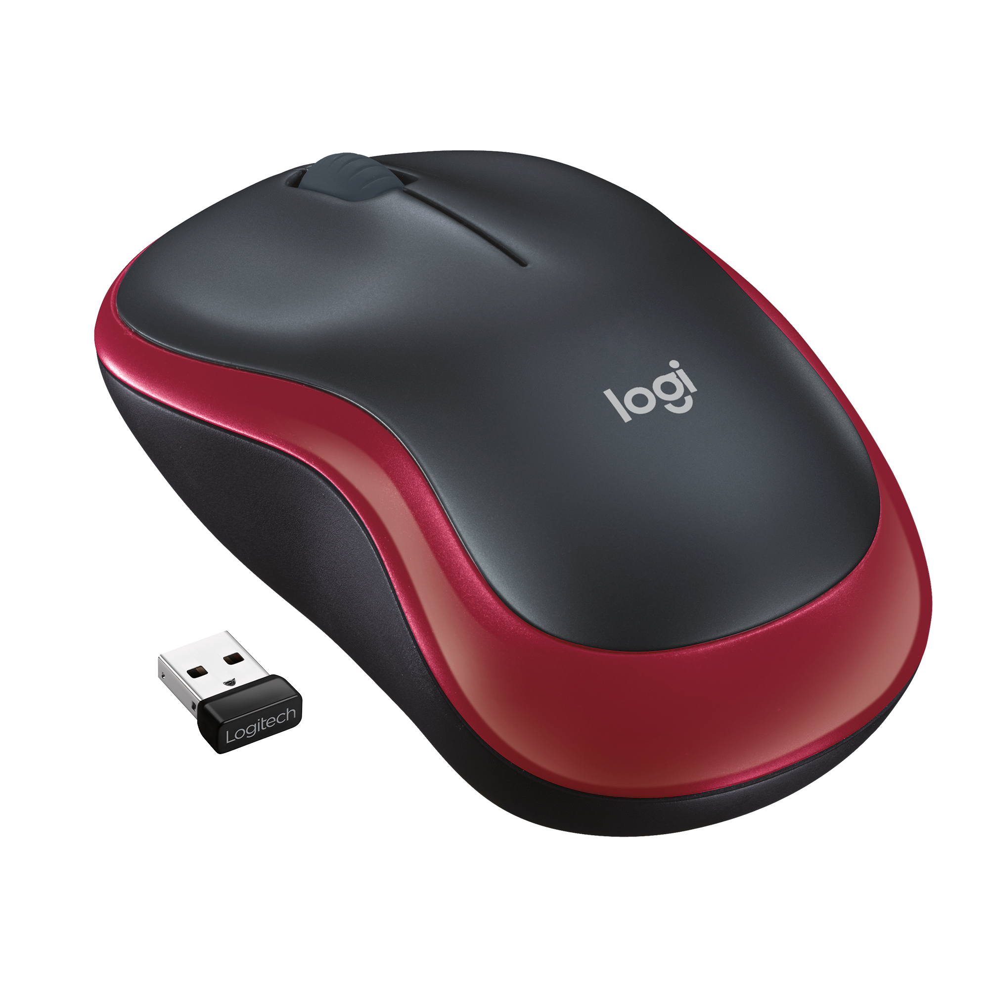 Logitech Wireless Mouse M185 Noir/Rouge