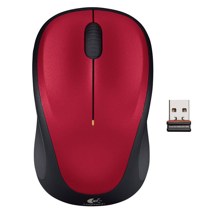 Logitech Wireless Mouse M235 (Rouge)