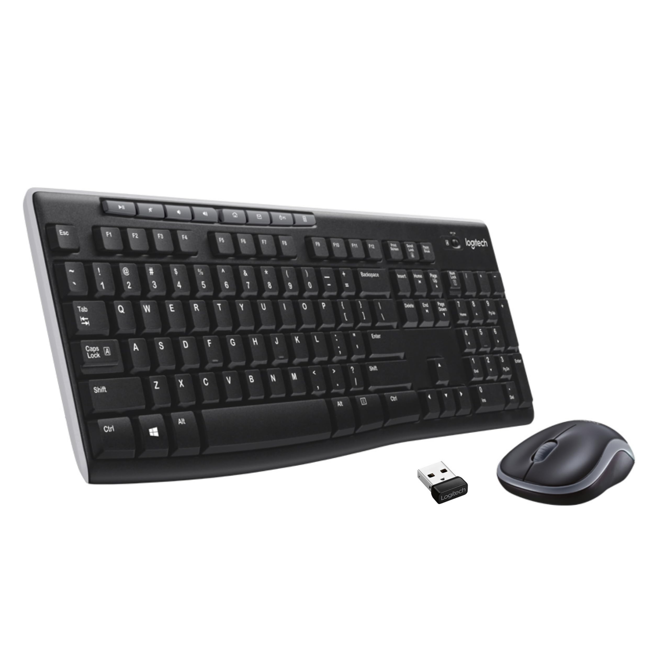 Logitech MK270 Wireless Combo black USB QWERTY