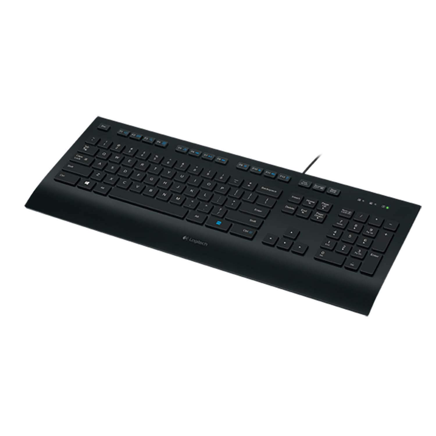 Logitech Clavier à membrane  K280E Pro Layout US Repose-poignets filaire