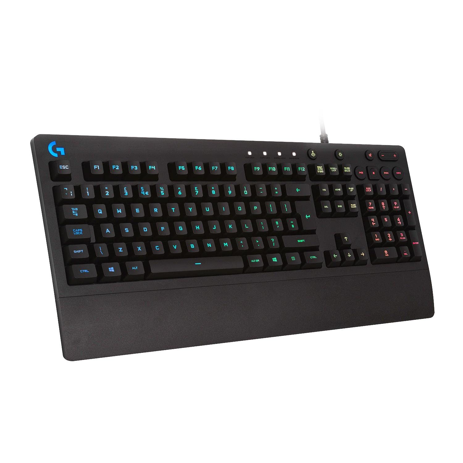 Logitech Clavier à membrane G G213 Prodigy QWERTY US rétroéclairé RGB repose-poignets