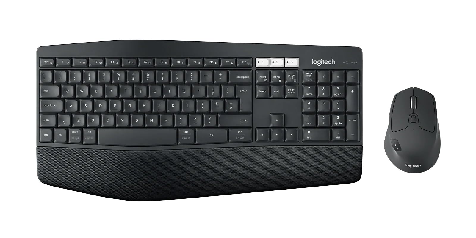 Logitech MK850 Performance clavier Souris incluse RF sans fil + Bluetooth QWERTY Anglais américain Noir