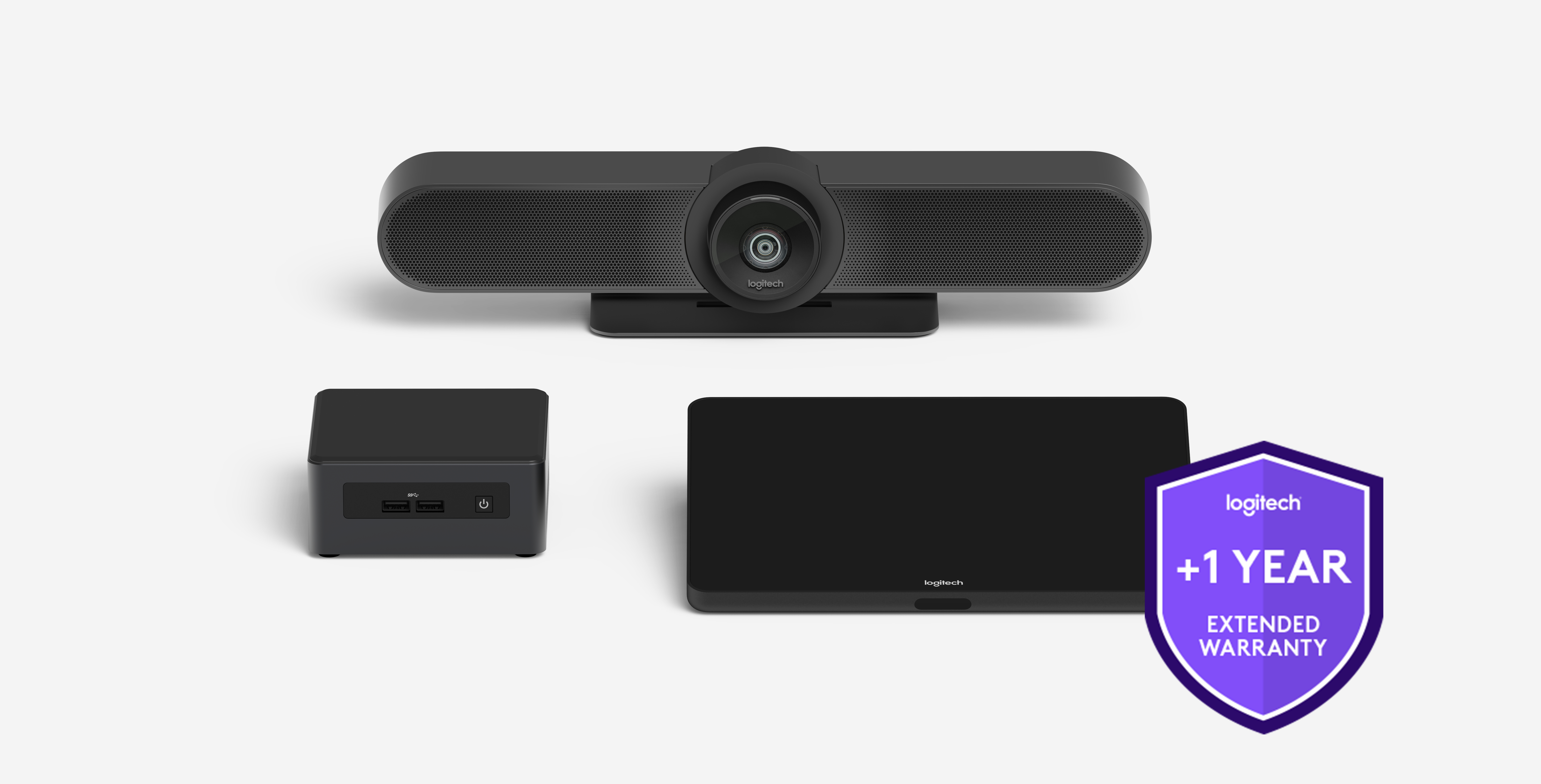 Logitech Extended Warranty Extended service agreement 1 year for Small Room Solution for Google Meet for Microsoft Teams Rooms
