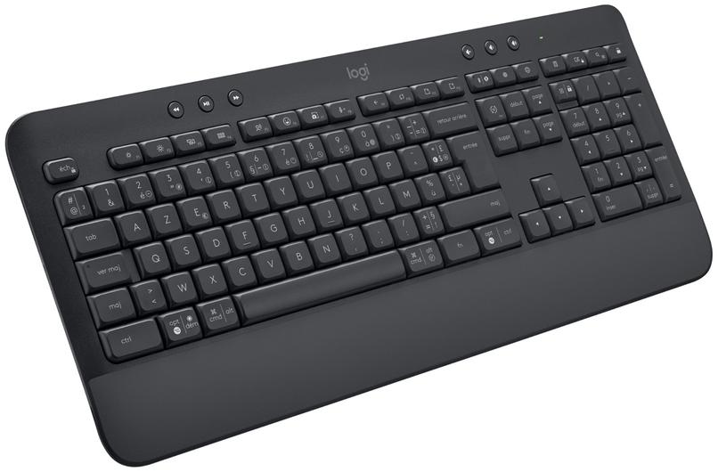 Logitech Signature K650, Clavier sans fil Ergonomique Entier avec Repose-Poignets