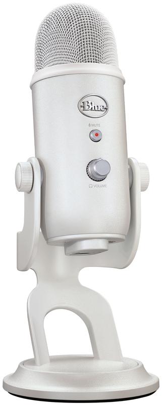 Logitech Blue Yeti Microphone Gaming USB pour Streaming Premium, Podcast, Studio avec Themes Streamlabs Exclusifs