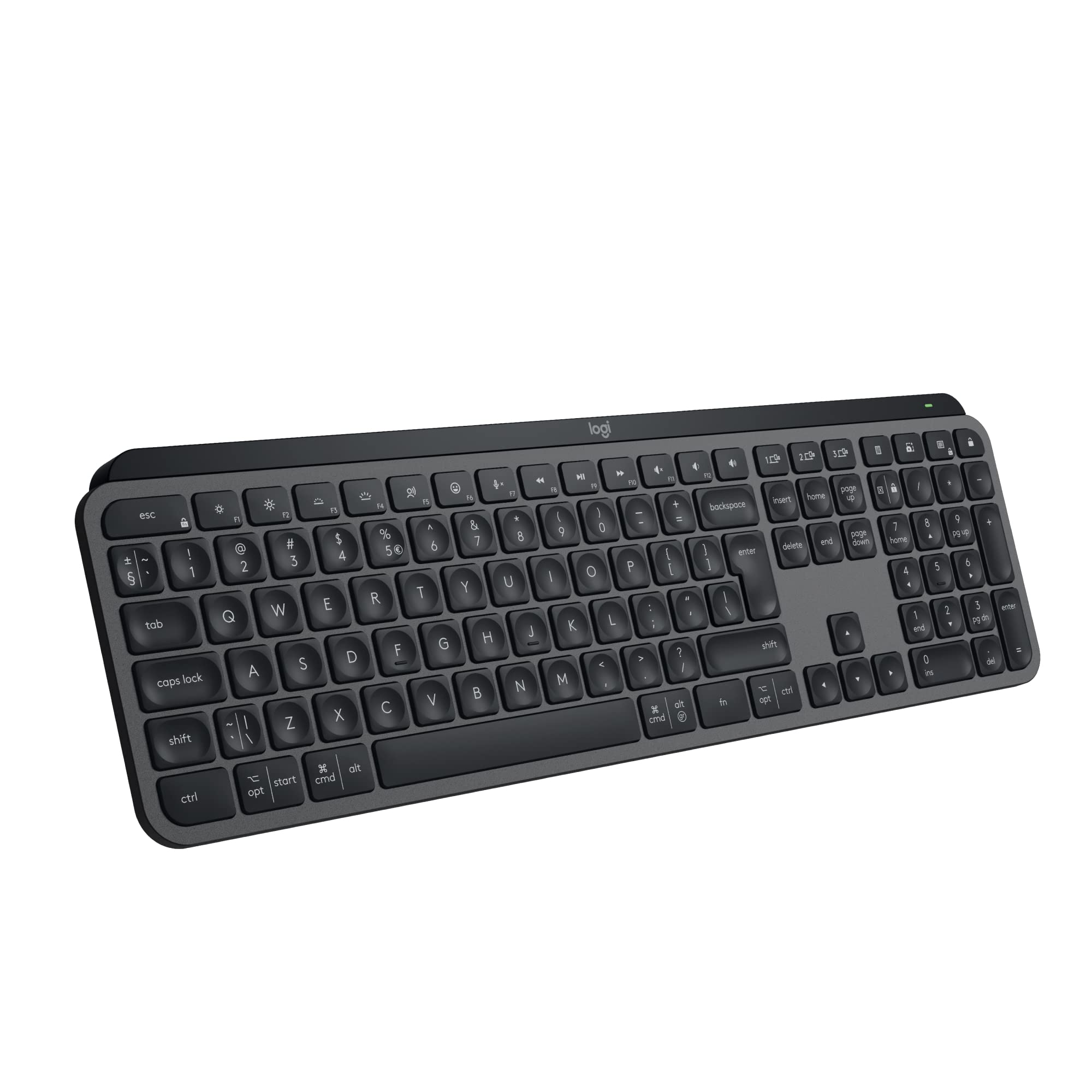 Logitech MX Keys S Clavier sans fil Bluetooth à profil bas Graphite