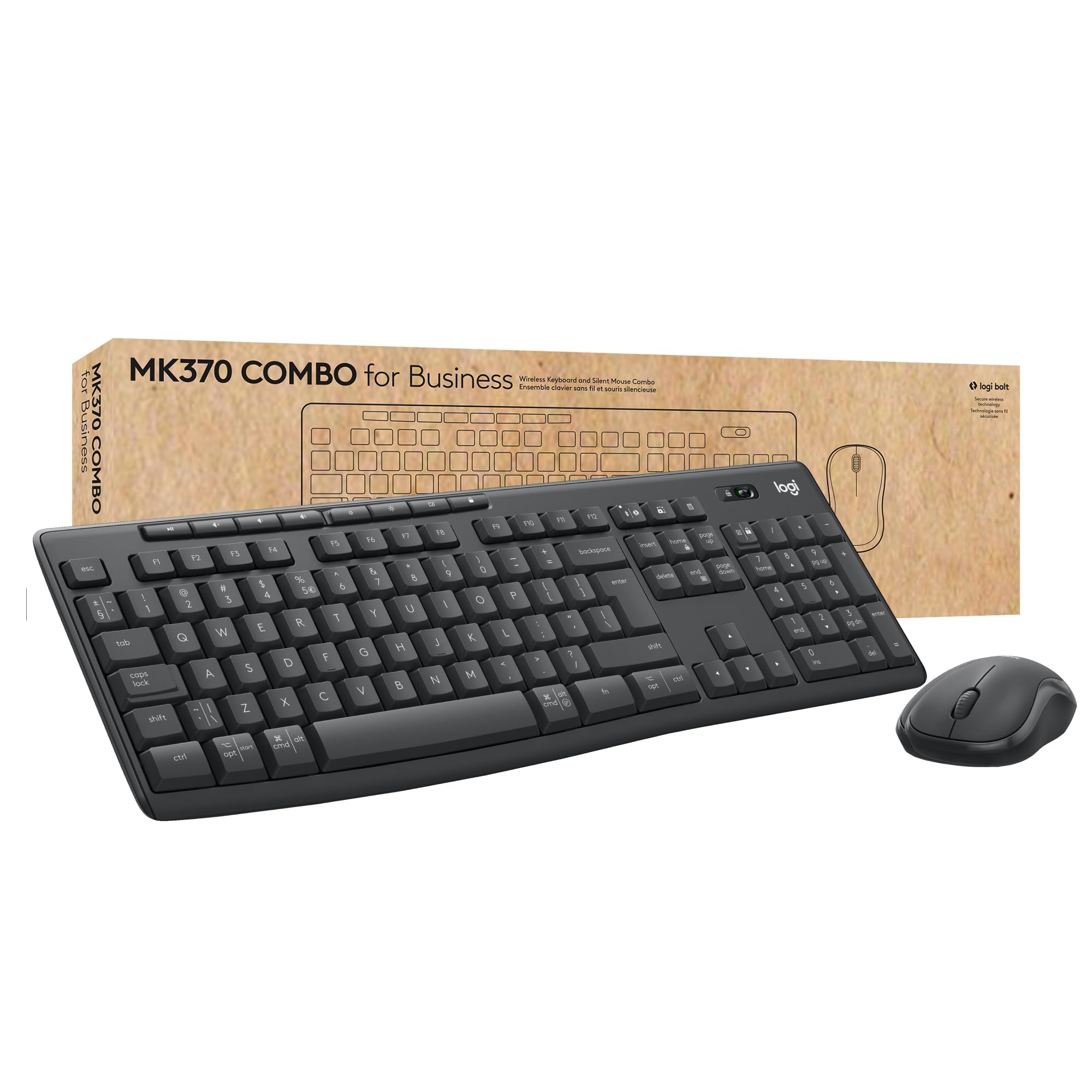 Logitech Desktop MK370 Wireless Combo for Busi. [CH] BOLT black BT