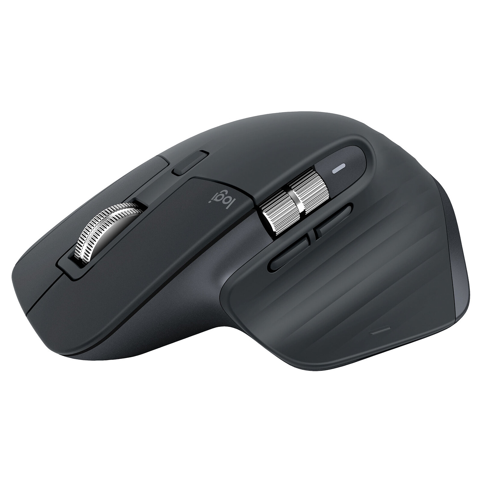 Logitech Ratón MX Master 3S Inalámbrico RF Bluetooth 8000 DPI Grafito Silencioso Ergonómico