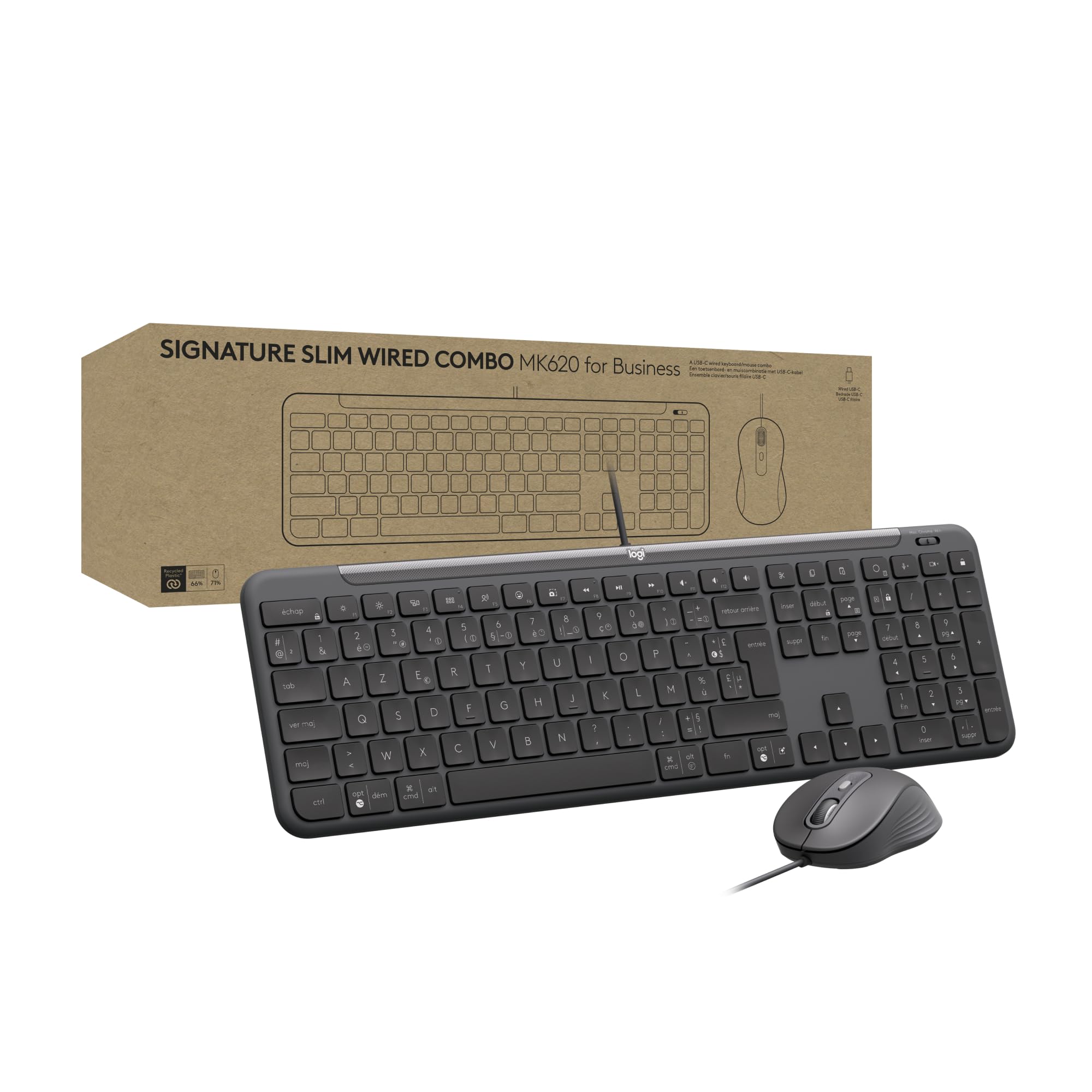 Logitech Wired Combo MK620 for Business Graphite (FR)