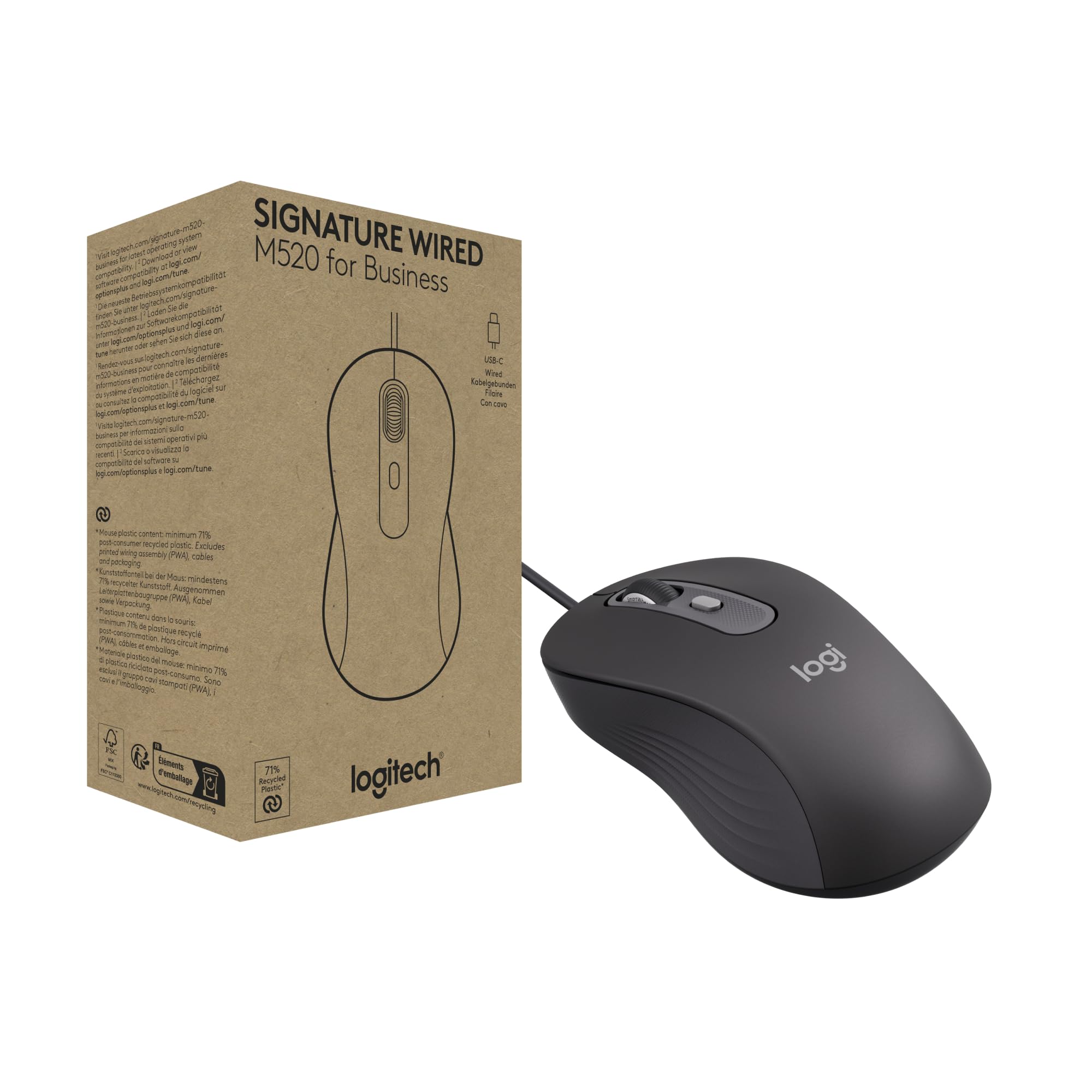 Logitech M520 for Business-GRAPHITE-EMEA28i-935