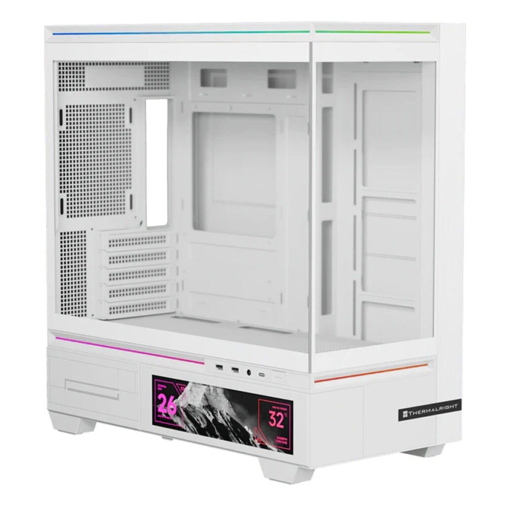 THERMALTAKE Boitier Moyen Tour ATX Thermalright TL-M10 Vision RGB avec panneaux vitrés (Blanc)