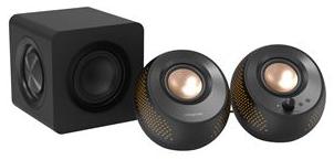 CREATIVE PEBBLE X PLUS Enceintes ordinateur 2.1 USB-C avec caisson de basses et eclairage RVB personnalisable