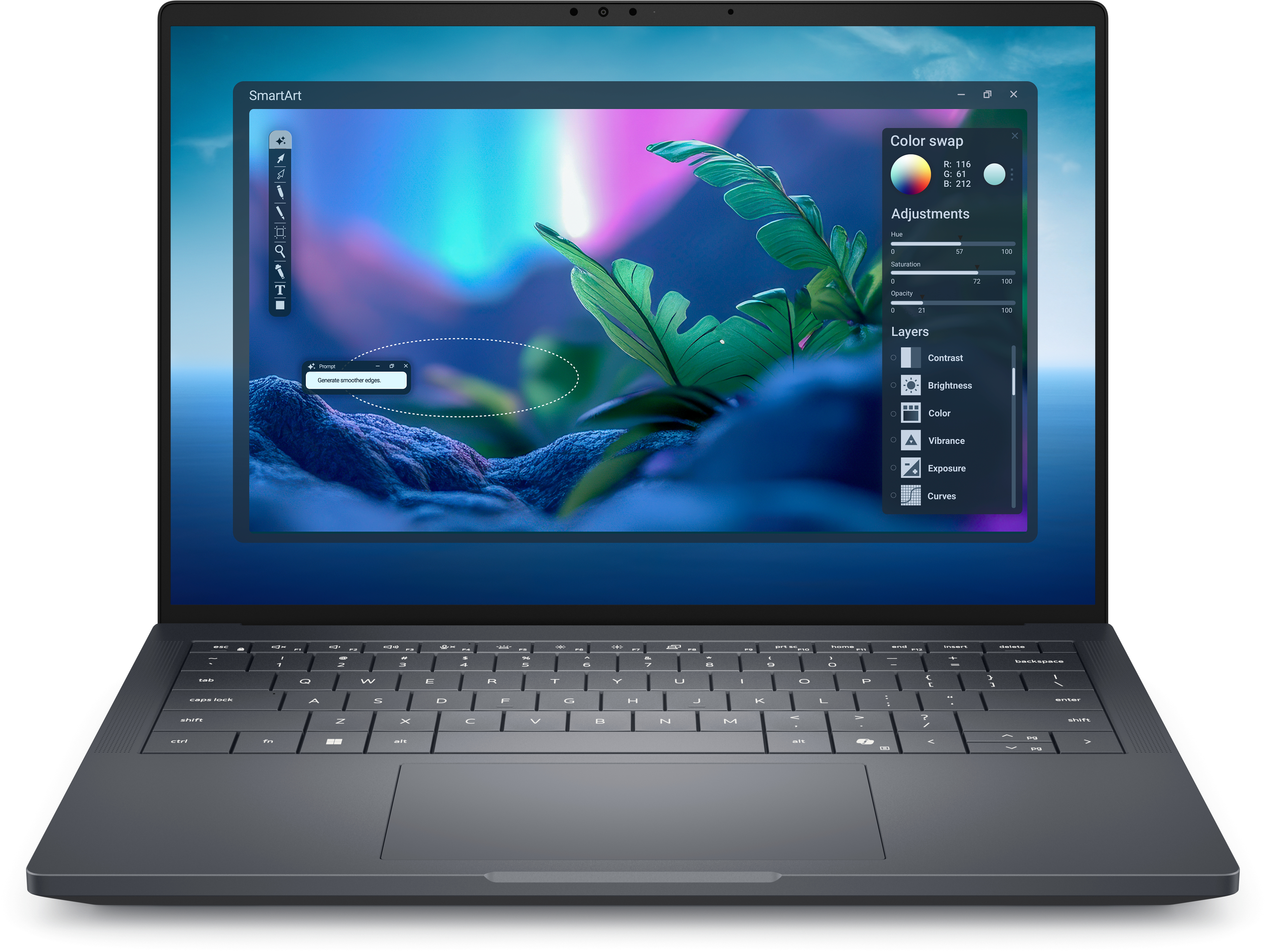 DELL Ordinateur Portable Pro Max Premium 14 pouces Intel Core Ultra 7 32 Go RAM 1 To SSD RTX 2000