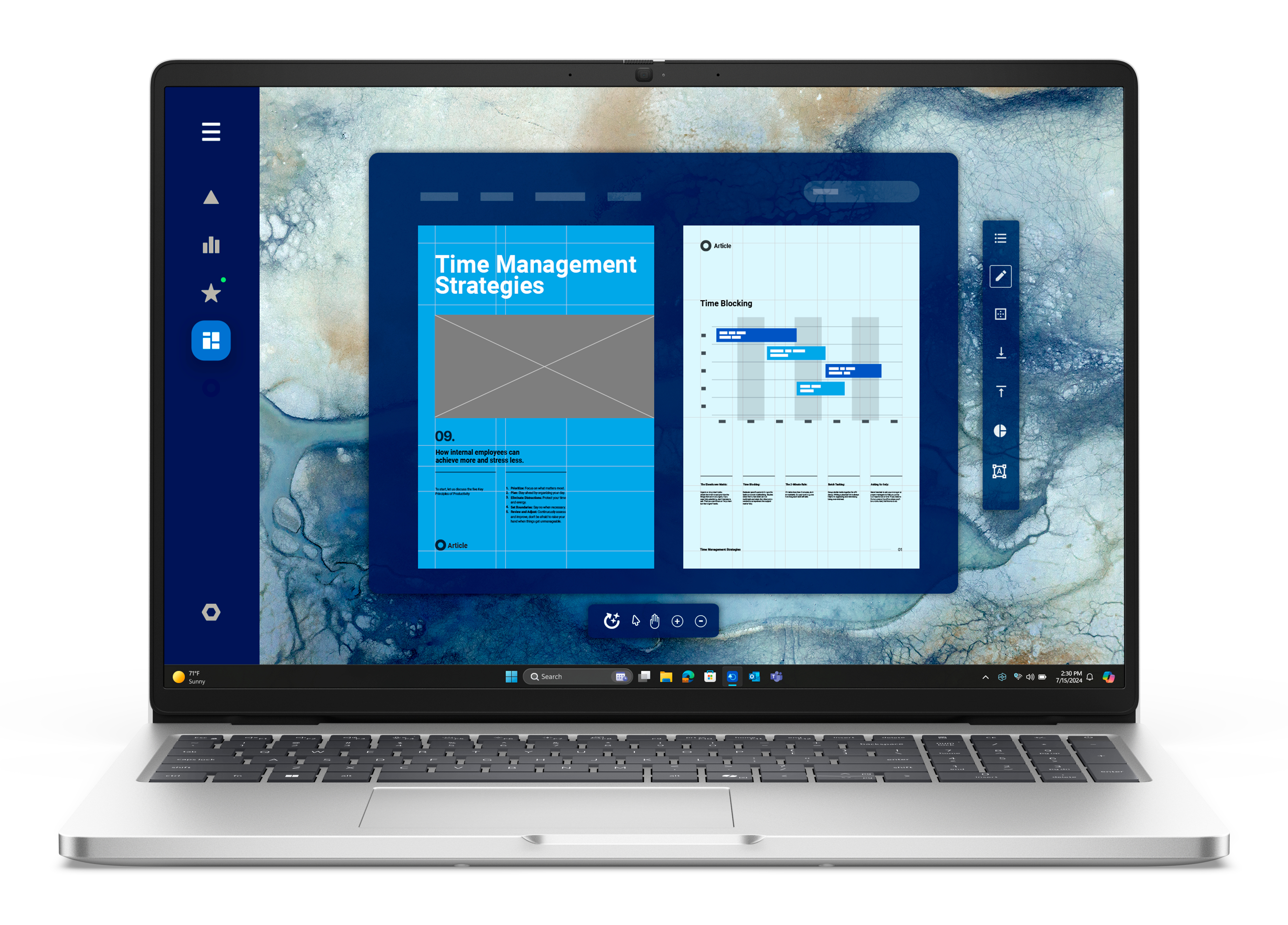 DELL Ordinateur Portable Pro 16 PC16250 Intel Core Ultra 5 16 Go RAM 512 Go SSD