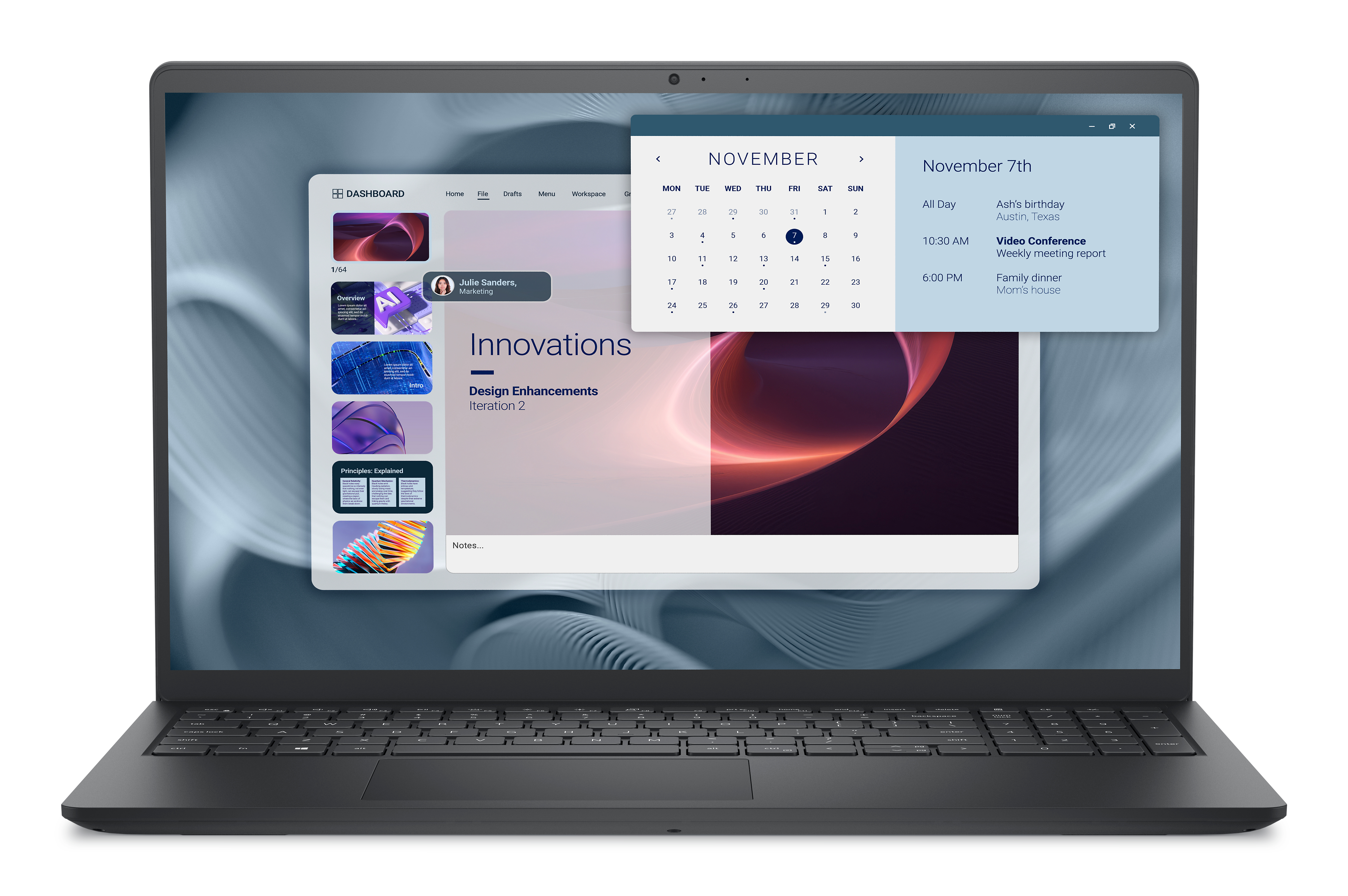 DELL Pro 15 Essential PV15250 IntelÂ® Core? i7 i7-1355U Ordinateur portable 39,6 cm (15.6