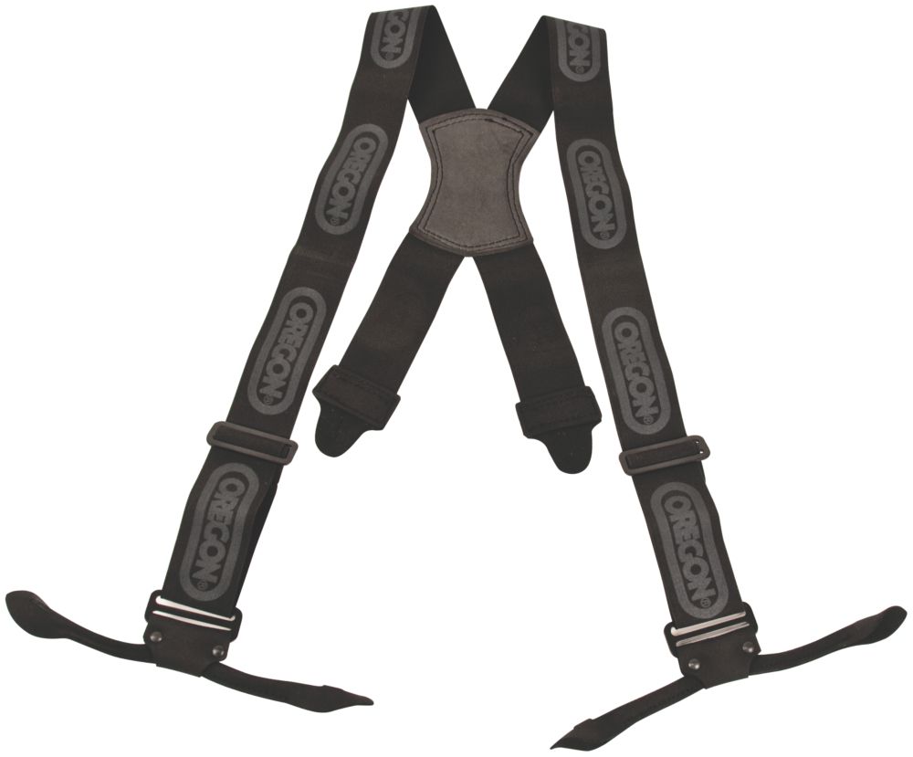 Oregon Bretelles pour pantalon de bûcheron noires à fixation par boutonnière
