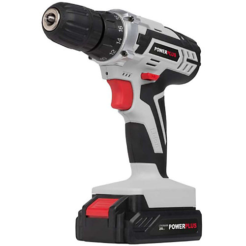 Powerplus perceuse varo visseuse 20.0 V avec batterie sans fil 1.3 Ah