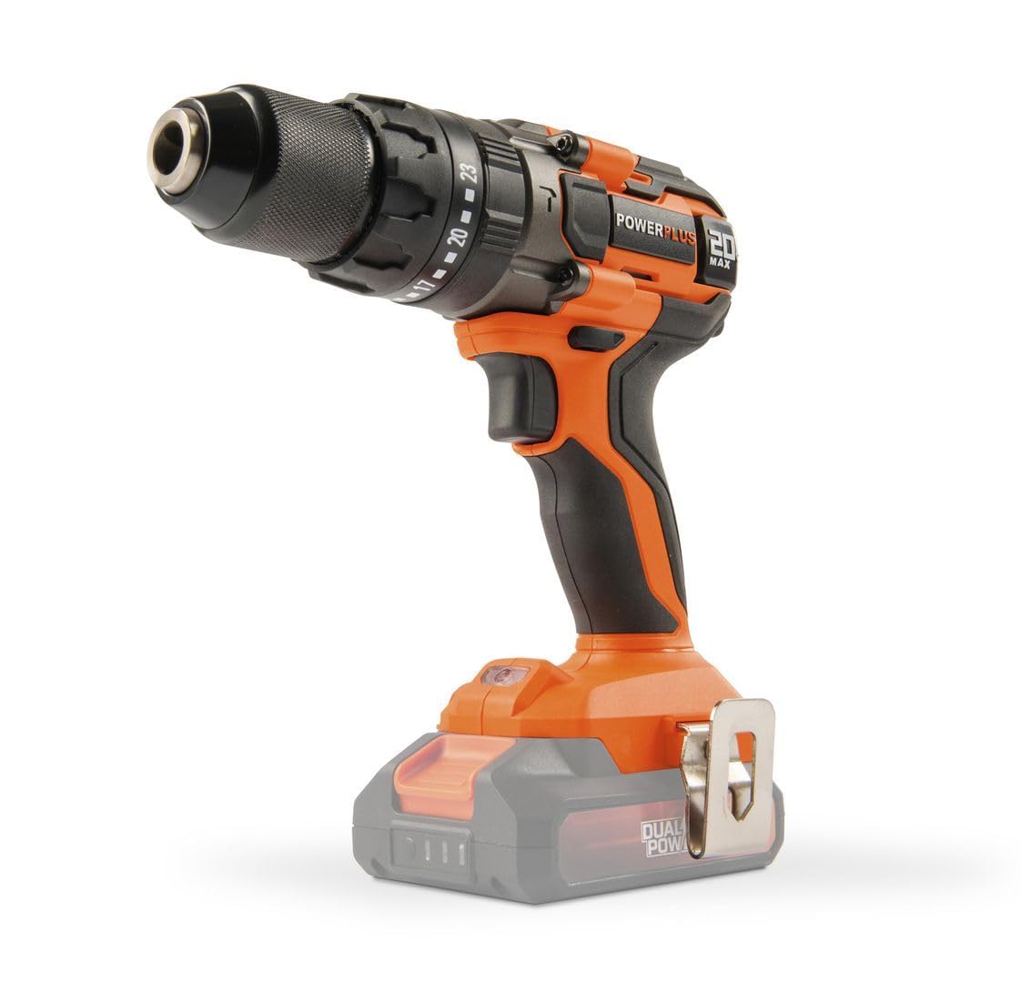 Dual Power perceuse powerplus visseuse 20.0 V avec batterie sans fil 2.0 Ah