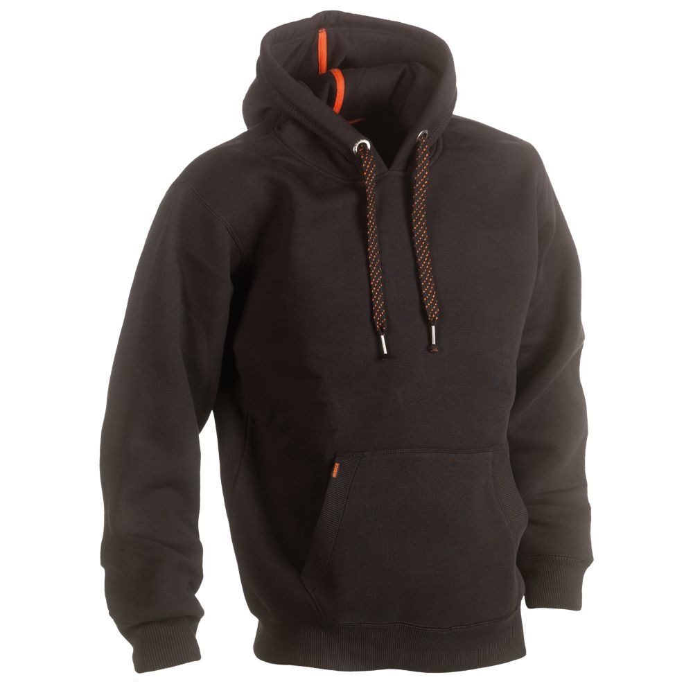 Herock Sweat à capuche Hesus noir taille L