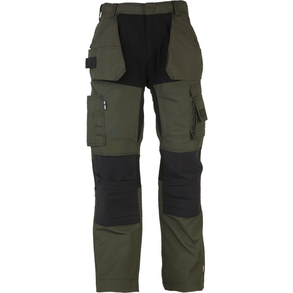 Herock Pantalon de travail extensible Spector , vert, taille 46, longueur 81 cm