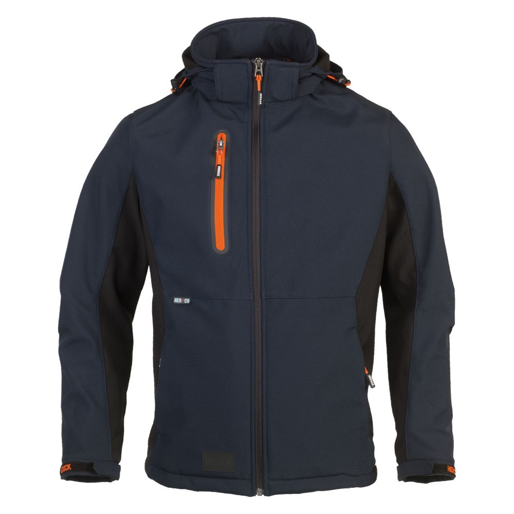 Herock Veste de travail imperméable Tryston bleu marine taille XL