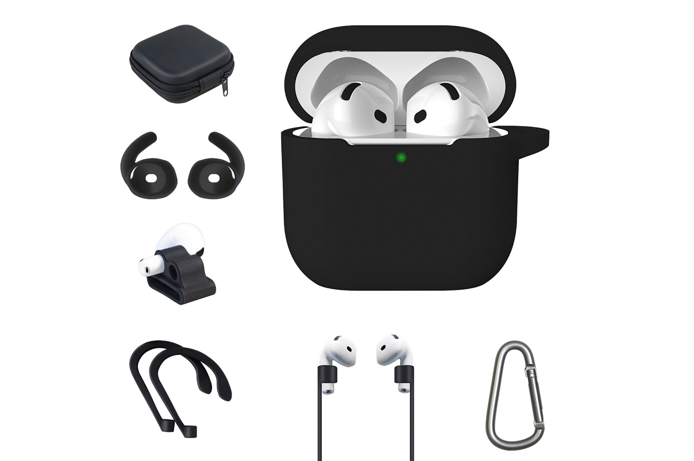Onearz Mobile Gear Kit 7 en 1 pour AirPods 4 Noir