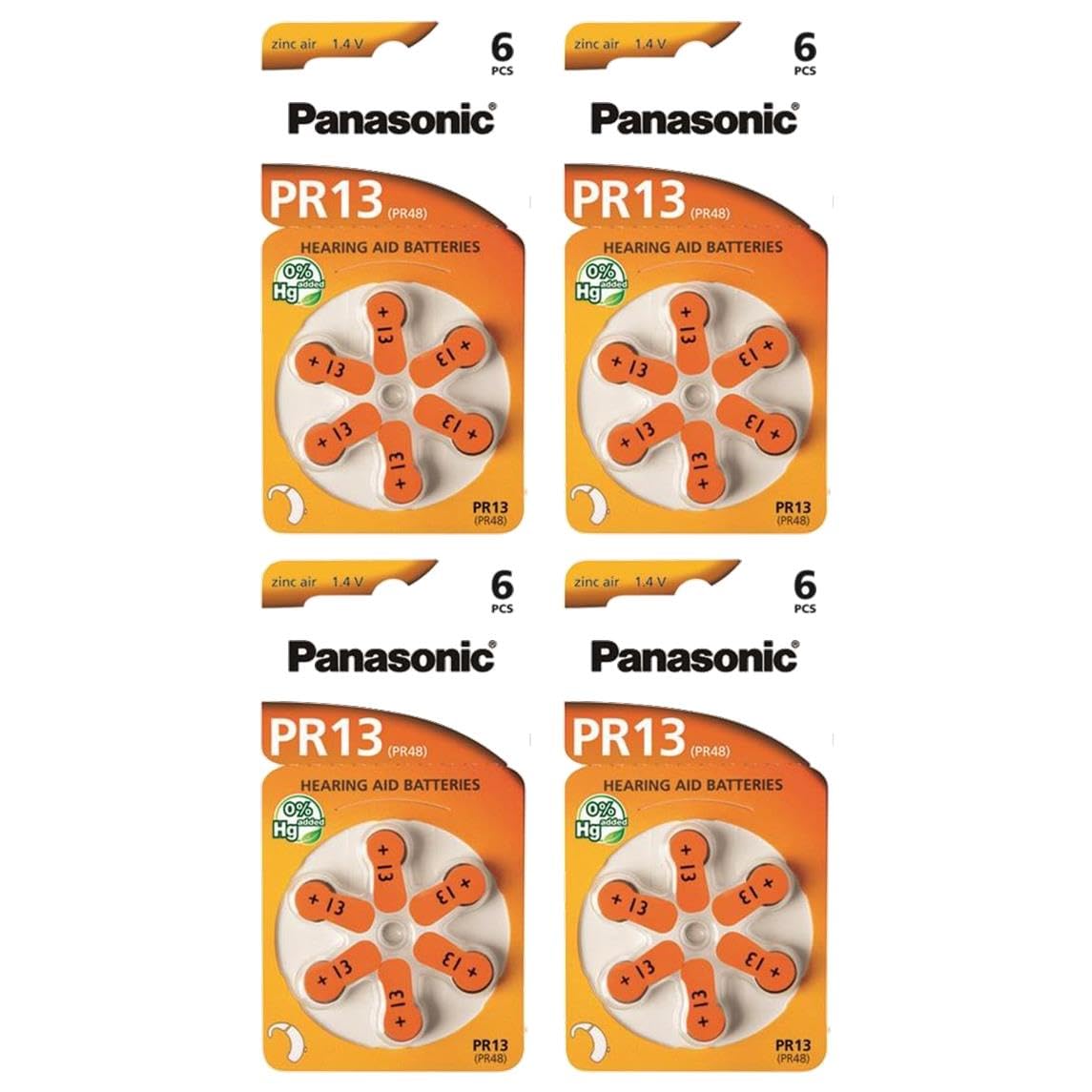 Panasonic Zinc Air PR-13/6LB