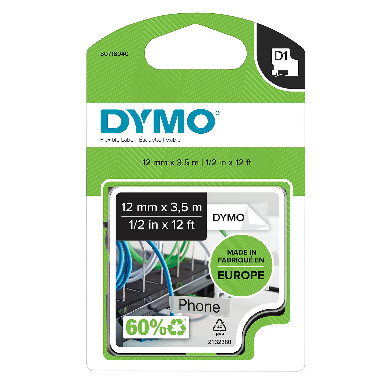 DYMO Modèle du produit : Ruban D1 Flexible
