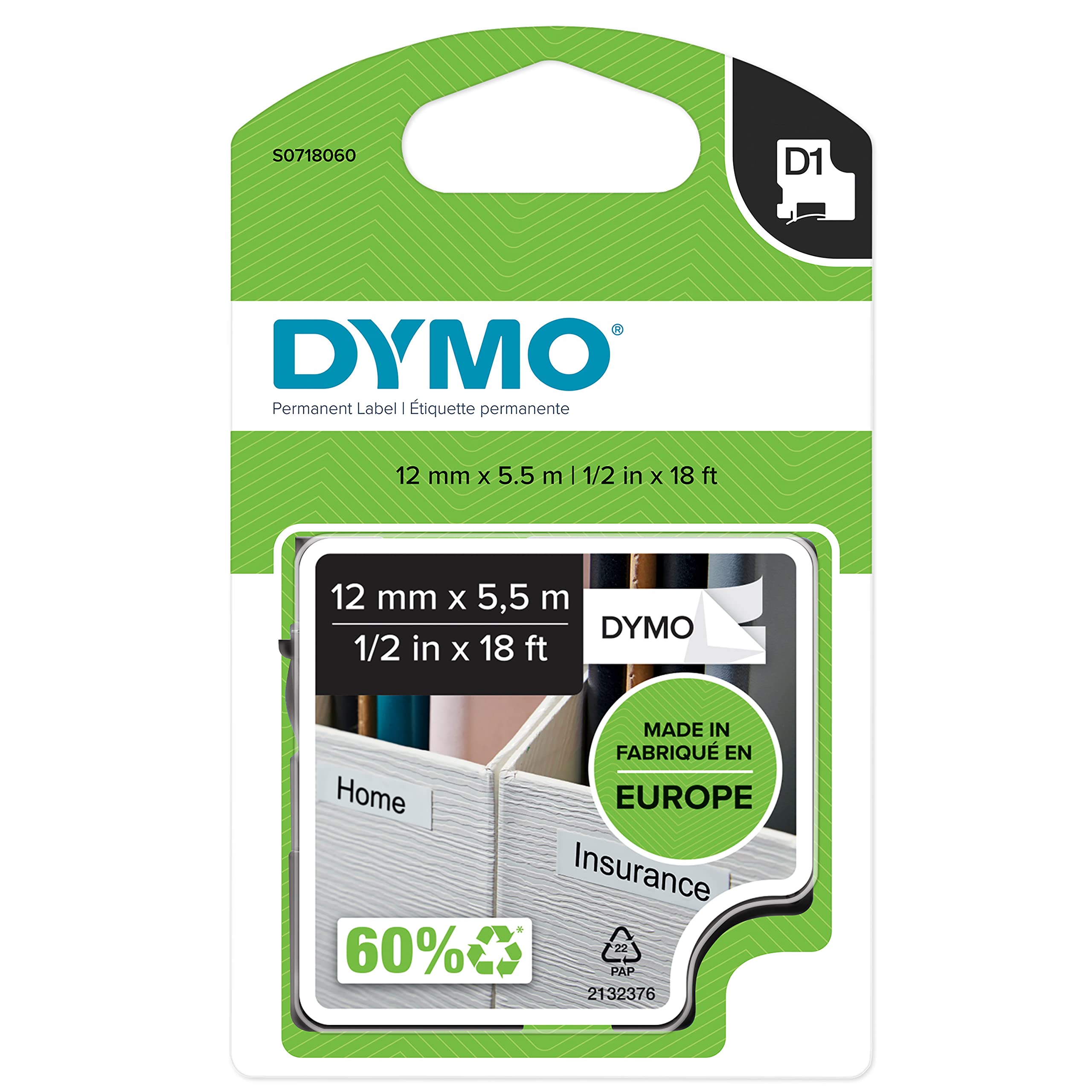 DYMO D1 ORIGINAL Hochleistungs-Schriftband Polyester