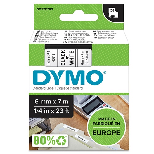 DYMO Ruban LabelManager D1 Noir