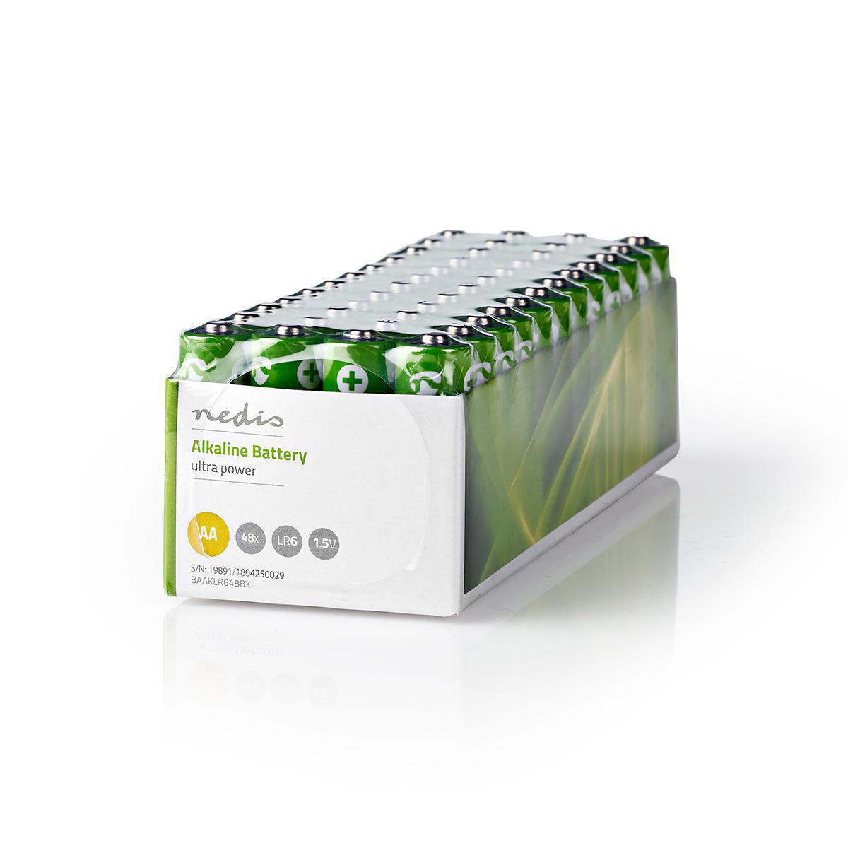 Nedis Piles alcalines AA 1.5 V DC Paquet de 48