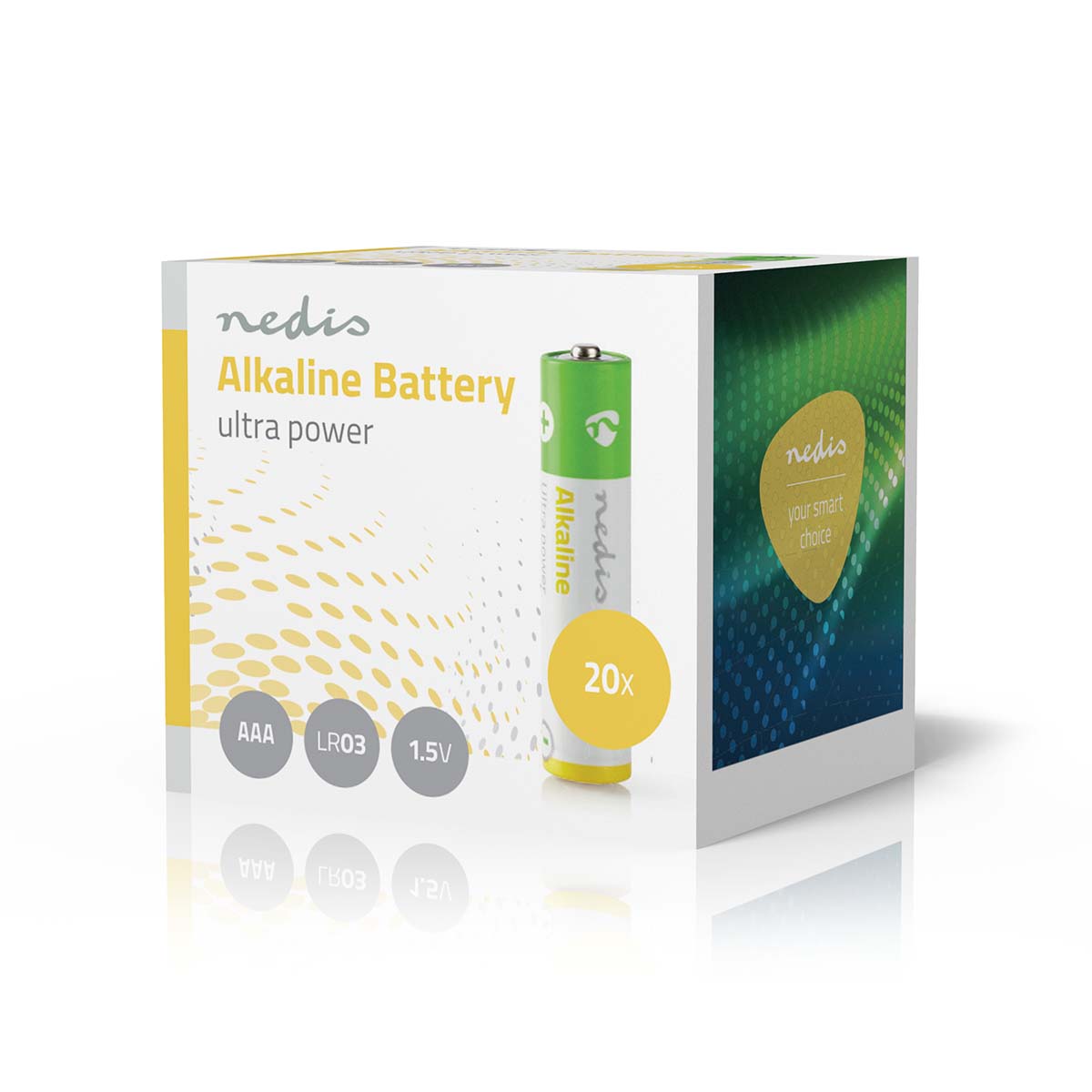 Nedis Piles alcalines AAA 1.5 V DC Paquet de 20