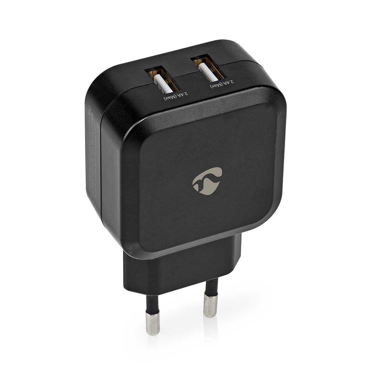 Nedis Chargeur secteur 2 ports USB-A 24W (Noir)