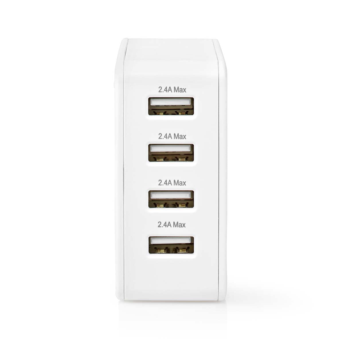 DCU TECNOLOGIC Chargeur mural USB à quatre ports Nedis WCHAU481AWT Blanc